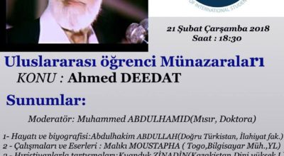 Ahmet Deedat Konulu Münazara