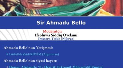 157.Uluslararası Öğrenci Münazarası – Sir Ahmedu Bello